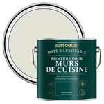 Rust-Oleum Peinture Beige Lessivable pour Murs de Cuisine, Finition Mate - Ciment 2.5L