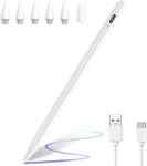 Stylet Pour Apple Ipad (2018-2024),Avec Précision Au Pixel Près & Sensible À L'inclinaison & Rejet De La Paume,Pour Ipad 10/9/8/7/6,Ipad Pro 11""/12.9""/13"" M4,Ipad Air 5/4/3/M2,Ipad Mini 6/5