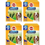 Pedigree Dentastix Fresh 112 Snacks pour l'hygiène buccale (Chien Moyen 10-25 kg) 180 g 28 pièces - 4 boîtes de 28 (112 pièces au Total)