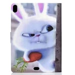 JIan Ying For Apple iPad Pro 11 11 Inches Case - Patterns Slim Stand Lightweight Protector Cover White Rabbit