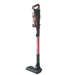 Hoover HF522STH Cordless Vacuum Cleaner with ANTI-TWIST (Single Battery), Grey & Red, ‎75 watts