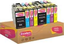 932XL 933XL 932 XL 933 XL Compatible Cartouches d'encre pour HP OfficeJet 7510 6600 6100 7110