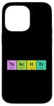 Coque pour iPhone 14 Pro Max STEM Cadeau Science et Chimie Éléments de chimiste pour enseignant