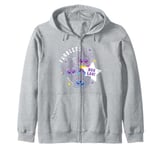 Furby Furblets Noo Lah! Outlines Cute Group Shot Zip Hoodie