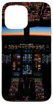 Coque pour iPhone 13 Pro Max Avion Cockpit Vol Esthétique Night Instruments Pilote