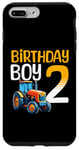 Coque pour iPhone 7 Plus/8 Plus Tracteur agricole pour 2e anniversaire garçon 2 ans