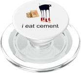 I Eat Cement Maudit Chat Drôle Curly Specific Meme PopSockets PopGrip pour MagSafe