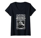 Womens The Addams Family Uncle Fester's Electric Therapy V-Neck T-Shirt