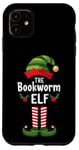 iPhone 11 The Bookworm Elf Matching Family Christmas Book Lover Worm Case