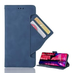 Leather Case for Nokia 8.3 5G Phone Cover Wallet Flip Iron Buckle Closure with Multi-card Slot Business Card Holder and Bracket Function, Suitable for Nokia 8.3 5G Matte Protective Cover(Blue)