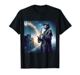 Fantasy Cute City Music Man T-Shirt