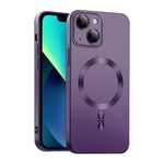 ICOVERI Coque magnétique en TPU Gel, Compatible avec iPhone, Compatible Charge magnétique par induction, Protection des caméras, Protection Antichoc, TPU Souple. (Violet, iPhone 14 Plus)