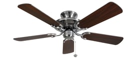 Fantasia Mayfair Ceiling Fan 42in SS Dark Oak