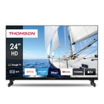 THOMSON 24 Pouces (60 cm) Google TV HD 12 V Adaptateur Camping Commande vocale Smart TV - 24HG2S14C - 2024