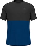 Odlo Men's T-shirt Crew Neck S/S Ride 365 Lack Melange - Limoges Melange, L