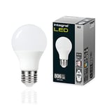 Integral Ampoule LED E27 4 PACK GLS A60 Blanc froid 4000K, 806LM, 8.8W (équivalent à 60W) Non-Dimmable & Dépolie - Efficace en énergie et idéale pour les appliques et lampes dans les salons