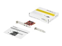 Startech.Com 2-Ports Pcie Usb 3.1-Kort - 2X Usb-C - Usb 3.1 Gen 2 - Upp Till 10 Gbit/S - Usb-Adapter - Pcie 3.0 X4 Låg Profil - Usb-C 3.1 Gen 2 X 2 - För P/N: S252bu313r