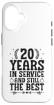 Coque pour iPhone 16 20 ans de service et toujours le meilleur anniversaire de mariage