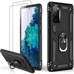 For Samsung Galaxy S20 FE 5G Case Kickstand Cover & Glass Screen Protector