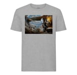 T-Shirt Homme Col Rond Fallout 4 Vaisseau Jeux Video Apocalypse Survival