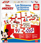 Educa - Les Chiffres avec Mickey | avec ce Jeu de Liaisons, Les Plus Petits se familiarisent avec Les numéros de 1 à 10 et à associer Les Chiffres aux quantités | A Partir de 3 Ans (19327)