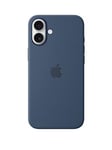 Apple Iphone 16 Plus Silicone Case With Magsafe - Denim