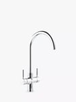 Pronteau by Abode Propure Swan 4-In-1 Instant Steaming Hot & Filtered Water 2 Lever Kitchen Tap