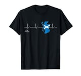 Alba heartbeat T-Shirt I love Scotland flag idea