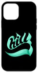 Coque pour iPhone 12 mini Bleu sarcelle Aqua Chill Teal Aqua Graphic