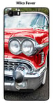 Onozo Coque Wiko Fever Design Voiture Americaine Rouge