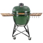 Kamado Sumo Maxi kulgrill m. tilbehørspakke, grøn