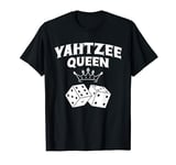 Yahtzee Queen Dice Game Game Night T-Shirt