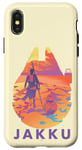 Coque pour iPhone X/XS Star Wars Jakku Millennium Falcon Rey & BB-8 Fill