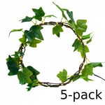 5-pak GadgetMonster Green Leaf Light String