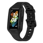 Huawei Band 8,7,6 universaali integroitu tekstiiliranneke Musta