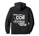 Keep your coil to the soil Metal detecting on the beach Pullover Hoodie