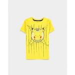 POKEMON Funny Pikachu - pojkar kortärmad T-shirt - 110/116