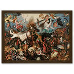 Artery8 Pieter Bruegel The Elder The Fall Of The Rebel Angels Painting Artwork Framed Wall Art Print A4