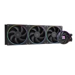 Aqua Elite 360 ARGB V2 Refroidisseur à eau pour processeur, 360 Aio, 3 ventilateurs PWM de 120 mm, roulement S-FDB, ARGB Fine Aperture Effect, pour AMD/AM4/AM5, Intel