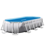 Bâche à bulles renforcée pour piscine tubulaire ovale 4,00 x 2,00 m Intex