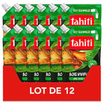 TAHITI - Eco-Recharge Gel Douche Tahiti Bois Vivifiant - Formule 95% d'Origine Naturelle - Lot de 12 x 500 ml