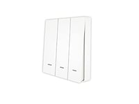 ZigBee Interrupteur sans fil, ZigBee Scene Switch avec 9 scènes, télécommande ZigBee pour lumières LED, application Tuya et Smart Life, alimentation avec piles (3 touches)