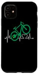 Coque pour iPhone 11 E-bike Heartbeat Vélo électrique drôle Green Energy