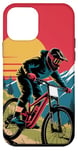 iPhone 12 mini For Downhill Biking - Retro Mountain Bike Design Case