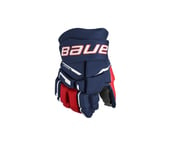 Bauer Hockeyhandskar Supreme M3 Jr Navy/Red/White