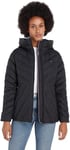 Tommy Hilfiger Women's Down Jacket with Hood, Black (Black), XXL