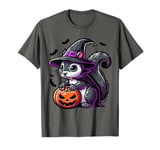 Scary Halloween Squirrel Witch Hat Costume Spooky Season T-Shirt