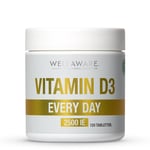 Wellaware Vitamin D3 2500ie 120 Tabs