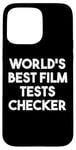 iPhone 15 Pro Max World's Best Film Tests Checker Case