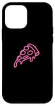 Coque pour iPhone 12 mini Pink 80s Pizza Slice with melting Cheese and Salami